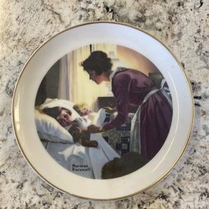 "Mothers Love" Norman Rockwell Special Collectors Edition Plate 6.5 diameter